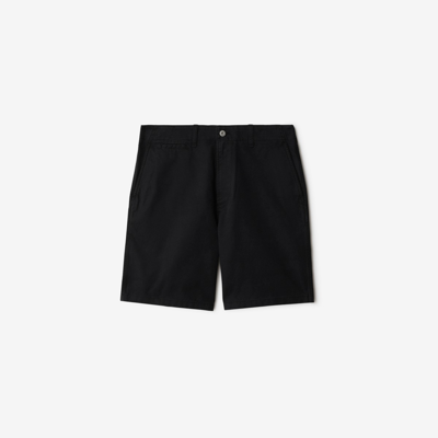 Burberry Cotton Shorts In Black