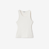 Burberry Ekd Applique Slim Tank Top In Salt