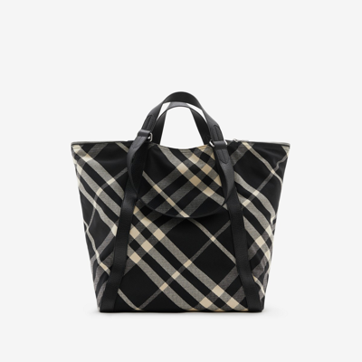 Burberry Festival Tote Bag In Black/calico