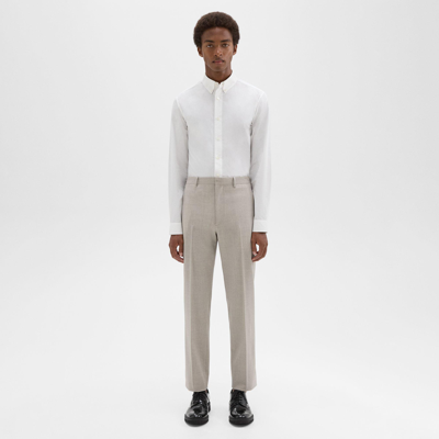 Theory Mayer Pant In Stretch Wool In Snd Mlnge
