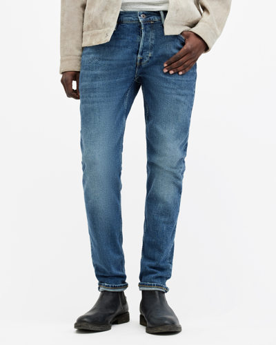 Allsaints Rex Slim Fit Stretch Denim Jeans In Dirty Indigo
