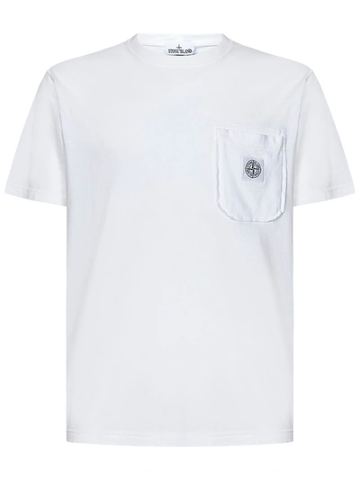 Stone Island T-shirt  In Bianco