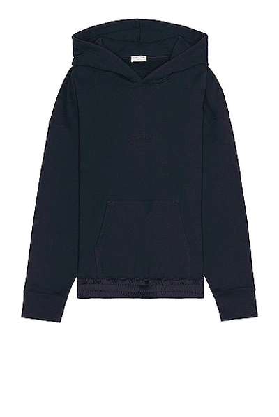 Saint Laurent Hoodie In Marine