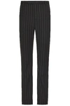Saint Laurent Pantalons Taille Hau In Anthracite Craie