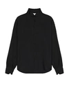 Saint Laurent Chemise Col Chemine In Noir