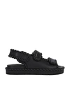 Bottega Veneta Jack Leather Braid Dual-band Sandals In Grey