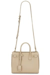Saint Laurent Sac De Jour Medium Leather Tote Bag In Seasalt
