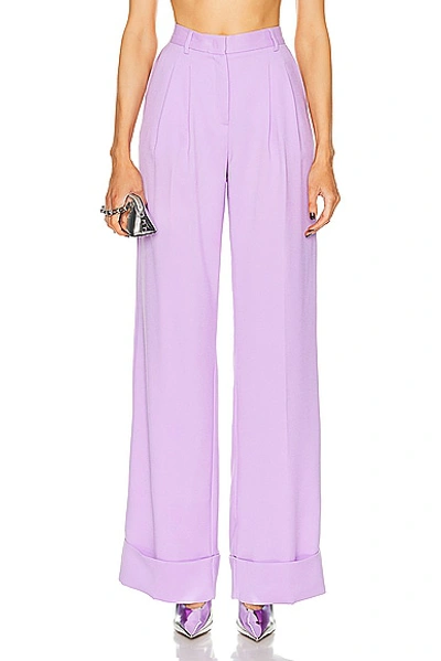 The Andamane Nathalie Cuffed Hem Maxi Trouser In Lilac
