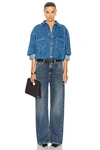 Haikure Tilda Two-tone Denim Jumpsuit In Piano Blue