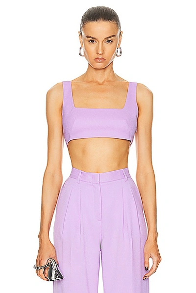 The Andamane Bralette Crop Top In Lilac