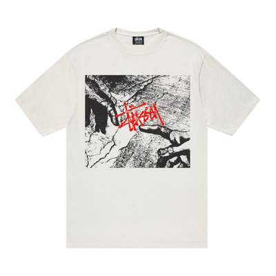 Pre-owned Stussy Creation Tee Pigment Dyed 'natural' In White
