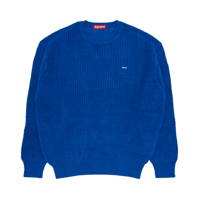 Pre-owned Supreme Small Box Ribbed Sweater 'royal' In Blue