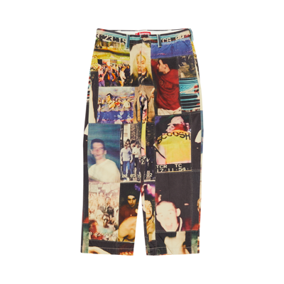 Pre-owned Supreme X Mark Leckey Hardcore Patchwork Loose Fit Chino Pant 'multicolor' In Multi-color