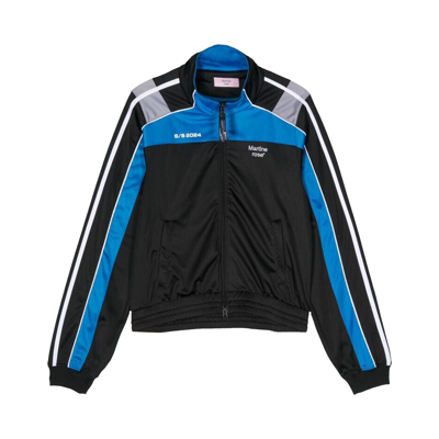 Pre-owned Martine Rose Shrunken Track Jacket 'black/blue/grey'