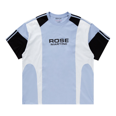 Pre-owned Martine Rose Oversized Panelled T-shirt 'blue/white/black'