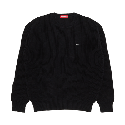 Pre-owned Supreme Small Box Ribbed Sweater 'black'