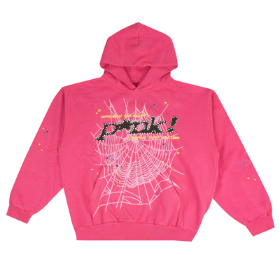 Pre-owned Sp5der Worldwide Sweatshirt 'pink'