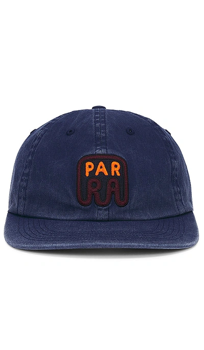By Parra Fast Food Logo 6 Panel Hat In Blue