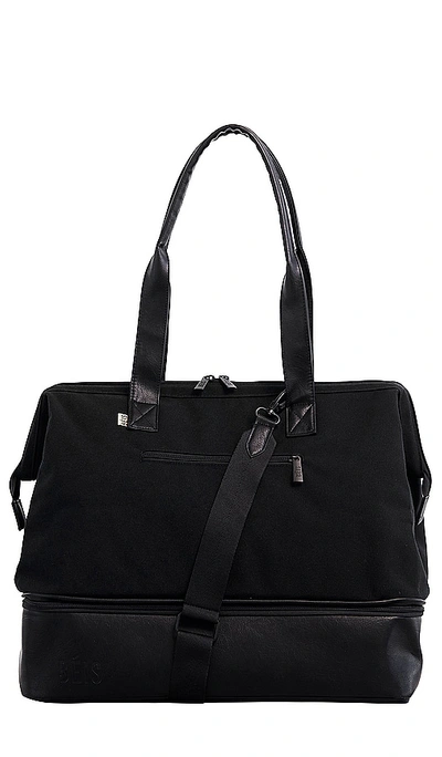 Beis The Mini Convertible Weekend Travel Bag In Black