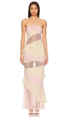 Lovers & Friends Margo Gown In Light Blush Neutral