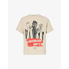 Honor The Gift Mens Tan A Spring Dignity Graphic-print Cotton-jersey T-shirt In Tan