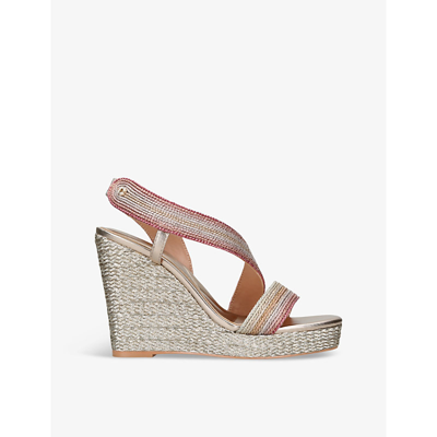 Carvela Gala C-stud Micro-rope Woven Wedges In Mult/other