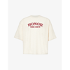 Honor The Gift Mens Bone High Stripe Graphic-print Woven T-shirt In Bone