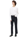 Jil Sander Blue Jeans With Belt Loops And Logo Patch On The Rear In Denim Man In Navy Blue