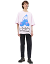 JIL SANDER PINK PRINTED T-SHIRT