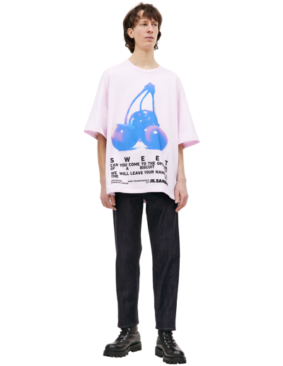Jil Sander Printed T-shirt In Multicolor