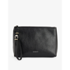 Givenchy Textured Clutch D-ring Strap In Black