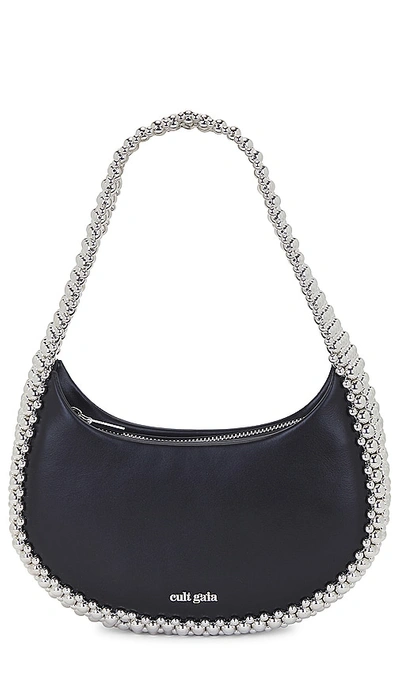 Cult Gaia Selena Beaded Metal Shoulder Bag In Black