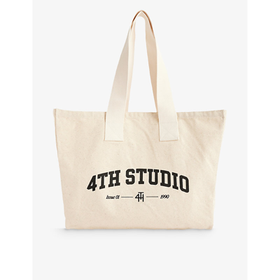 4th & Reckless Tily Branded Canvas Tote Bag In Multi