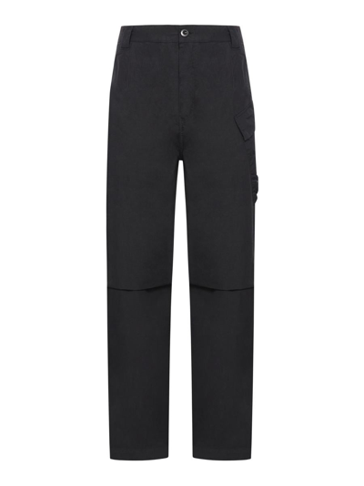 C.p. Company Flatt Nylon Regular Utility Pants In Black