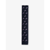 TED BAKER TED BAKER MEN'S NAVY SANFRED HARE-EMBROIDERED KNITTED TIE