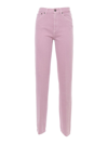 Dondup Logo Logo Denim Trousers In Pink