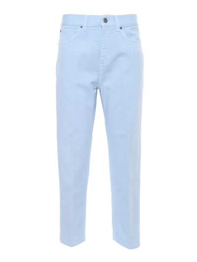 Dondup High-waisted Light Blue Jeans