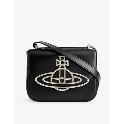 Vivienne Westwood Linda Leather Crossbody Bag In Black