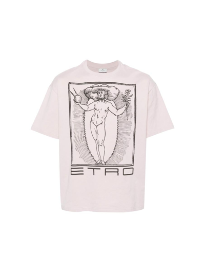 Etro T-shirts In Pink & Purple