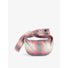 Bottega Veneta Womens Grey-red-black-silve Jodie Mini Tartan Leather Top-handle Bag
