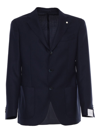 Luigi Bianchi Blue Single-breasted Blazer In Blue
