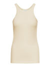 Sportmax Ribbed Sleeveless Top In Nude & Neutrals