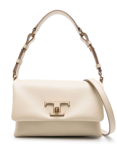 Tod's Flap T Timeless Bag In White