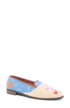 Bypaige Needlepoint Beach Flat In Navy Sand