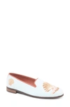 Bypaige Needlepoint Clam Flat In Light Blue