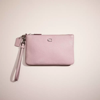 Coach Restored Small Wristlet In Silver/faded Purple