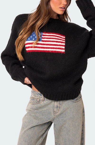 EDIKTED EDIKTED USA OVERSIZE CHUNKY SWEATER