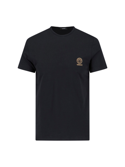 Versace "medusa" Intimate T-shirt In Black  