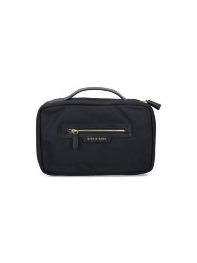 Anya Hindmarch 'bathroom Cabinet' Pouch In Black  