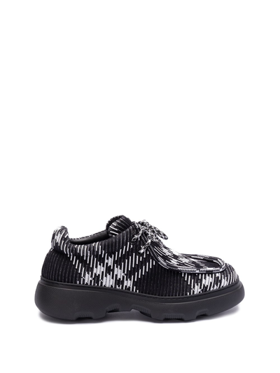 Burberry `creeper` Lace-up Shoes In Black  